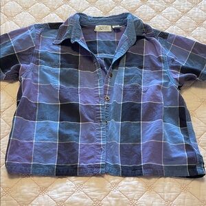 Vintage Plaid Button Down Shirt